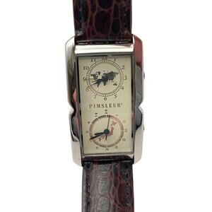 Dual Time PIMSLEUR Men's Watch 25mm - New Batteries - Adjustable Band